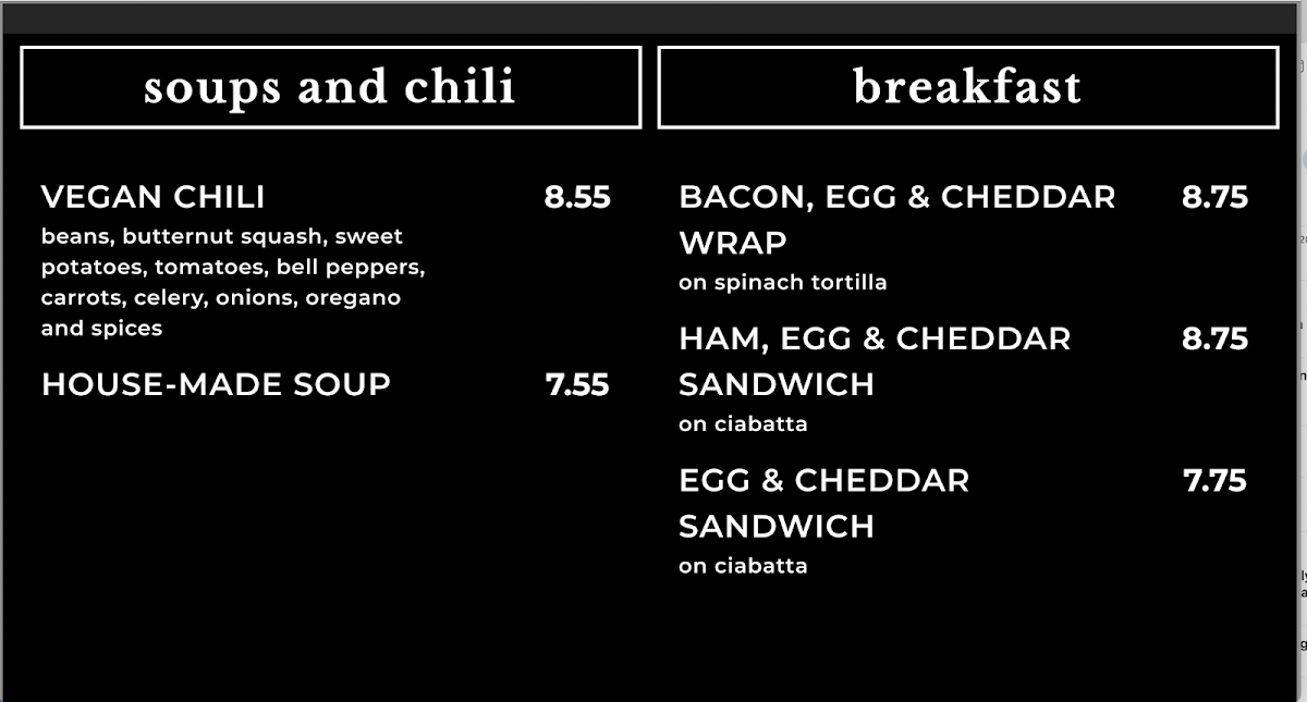 Caffè Strada Menu - Image 5